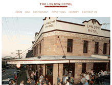 Tablet Screenshot of londonhotel.com.au
